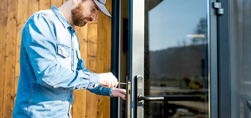 Frameless Glass Storefront Door Locks Replacement in Bartlett, IL